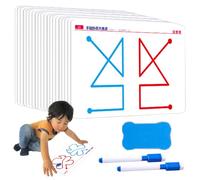 Scheda Brain Training - Schede flash per l'allenamento del cervello che stimolano l'acutezza sensoriale e mentale | Scheda di coordinazione mano-cervello per bambini piccoli con laminazione fronte-ret