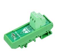 Scheda breakout verticale femmina Micro USB da 1 pezzo con staffa di montaggio su guida Din e piedino di montaggio a pannello Micro USB alla morsettiera
