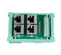Scheda Bus a 4 Vie, Scheda di Breakout Jack Rj45 8p8c 0.5a Modulo di Interfaccia Per Montaggio su Guida Parallela Connettore Per Morsettiera Per Fabbriche di Uffici