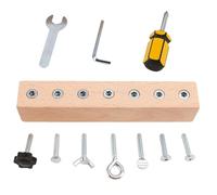 Scheda Cacciavite Giocattolo Educativo | Attività Sensoriale di Apprendimento Precoce - Gioco Occupato Da Tavola Di Cacciavite In Legno Per Bambini E Ragazze Oltre 3 Anni, Uso in