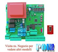 SCHEDA CENTRALE QUADRO PER AUTOMAZIONE CANCELLO 1/2 ANTE PROGRAMMABILE 230Vac