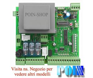 SCHEDA CENTRALINA MONOFASE PER 1 MOTORE 230V, PER PORTE AUTOMATICHE FLESSIBILI