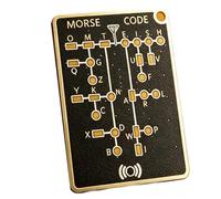 Scheda Codice Morse,Dispositivo Interattivo Per La Comunicazione Con Codice Morse,Scheda di pratica per telegrafo - per adulti, giovani, principianti, hobbisti, uomini, donne e amici