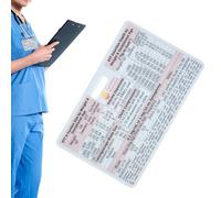 Scheda Codici Pediatrici - Stampa su Acrilico Trasparente | Scheda Tascabile per Rianimazione Neonatale - per Medico Residente, Infermiere, Pediatra, Neonatologo, Reparto Postpartum,