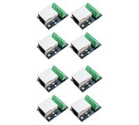 Scheda Connettore Presa Femmina Ethernet RJ45 8 Pezzi, Terminale Adattator5753