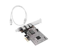 Scheda Controller PCI Express X1 PCI-E FireWire 1394A IEEE1394 3 Porte per Desktop