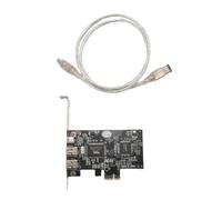Scheda controller PCI Express x1 PCI-E FireWire 1394a IEEE1394 a 3 porte