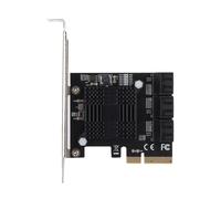 Scheda controller PCIe SATA, potente chipset con tecnologia ASM, scheda di espansione da SATA III a PCIe Gen3 a 5 porte, supporta il trasferimento