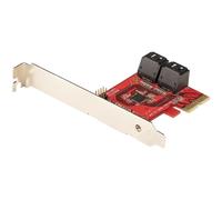 StarTechcom Scheda PCIe SATA - Scheda di Espansione PCIe SATA a 4 porte 6 Gbps - Staffa a Profilo Basso/Alto - ASM1062 senza R