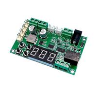 Scheda controller velocità ventola raffreddamento elettronica, modulo regolatore temperatura DC12V / 24V per ventole a 2 / 3 / 4 fili in armadi Termostato Controllo ventola Modulo uscita temperatura