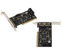 Scheda Controllore PCI SATA eSATA 4 + 2 Porte RAID 0 1 0+1 - HIGH + LOW PROFILE