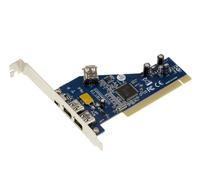 Scheda Controllore PCI Verso FireWire 400 IEEE1394A 3 Porte Chipset TI TSB43AB23