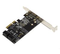 Scheda Controllore PCIe 3.0 Per 4x Dischi Duri SATA 3 6G E 1x SSD M2 NGFF