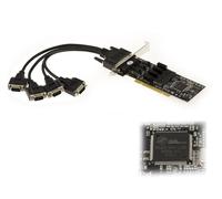 Scheda Controllore PCIe 4 Porte RS422 RS485 CHIPSET OXFORD OXPCIe954 - 2KV