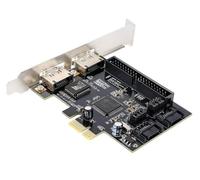 Scheda Controllore PCIE IDE (2 Porte) + SATA O eSATA (2 Porte)