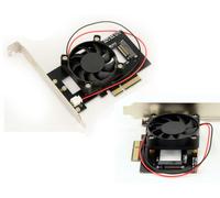 Scheda Controllore PCIe Per SSD M.2 PCIe + Ventilatore - Compatibile M2 3.0 NVMe