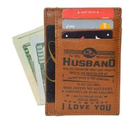 Scheda Custodia Pelle Portafoglio per Marito Moglie Mamma Papà Son Figlia Regalo