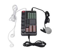Scheda Dal Vivo con Voce, Mascheratore Vocale Portatile con Controller DJ per Streaming Live, Canto, Giochi