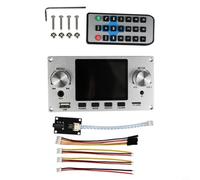 Scheda decoder audio senza perdita con display a colori da 2,8 pollici, supporta l'uscita digitale I2S, BT AAC/SBC, scheda TF, USB e Line In per progetti HiFi fai da te (argento)