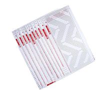 Scheda della macchina per maglieria, schede perforate professionali in plastica bianca affidabile utilizzando per la macchina per maglieria domestica