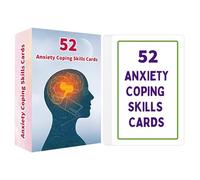 Scheda Di Abilità Di Coping Emotivo, Costruzione Robusta, 8,7x5,7 Cm, Carte Di Salute Mentale, Sentimenti Di Apprendimento Dei Sentimenti, Supporto Portatile Dello Stress, Per Le Situazioni Sociali A
