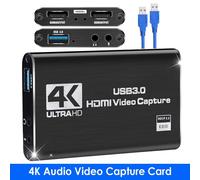 Scheda di acquisizione audio e video 4K, dispositivo di acquisizione USB 3.0 HDMI, convertitore video 1080p 60fps per gaming, supporta l'acquisizione