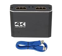 Scheda di Acquisizione Audio e Video con Interfaccia Multimediale HD, Supporto 4K 60FPS, Uscita 1080P 60FPS, Jack per Microfono da 3,5 MM, Plug and Play Adatto per Windows, Sistema Operativo