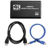 Scheda di acquisizione audio e video, convertitore adattatore USB 3.0 4K per streaming di giochi e registrazione di trasmissioni in diretta