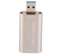 Scheda di Acquisizione Video, Scheda di Acquisizione HDMI, Scocca in Lega di Alluminio, Plug And Play, Supporto Uscita 4K, Dispositivo di Acquisizione Video da HDMI a USB 3.0 Per Registrazione DVD O F