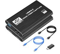 Scheda di acquisizione video USB 3.0, 4K HDMI Loop-Out, acquisizione video 1080P 60FPS, scheda di acquisizione Nintendo Switch per streaming, giochi e trasmissione, per PS4/PS5/OBS/fotocamera/PC