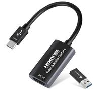 Scheda di acquisizione video, USB 3.0 da HDMI a USBC, 4K 1080P60 dispositivi di acquisizione per videoregistratore live streaming, compatibile con sistema Windows Mac OS per switch PS4/5