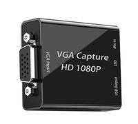 Scheda di acquisizione Video VGA, 1080p30hz Dispositivo di acquisizione da VGA a USB con Ingresso Microfono, Cattura Il Gioco dal Vivo e Video, Adatta per Windows, Linux e Android