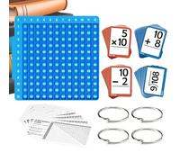 Scheda di apprendimento matematica - silicone 24,2 x 12 x 1,5 cm, giochi di matematica | set aritmetica riutilizzabile, strumento di apprendimento durevole per bambini, kita, aule, homeschool e