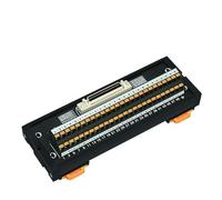 Scheda di breakout con terminale a molla SCSI 50, montaggio su guida DIN, modulo connettore femmina Mini-D Strip/MDR da 0,05" a 50 pin(SCSI-50P(CN)-MINI-SP)