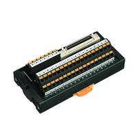 Scheda di breakout con terminale a molla SCSI 50, montaggio su guida DIN, modulo connettore femmina Mini-D Strip/MDR da 0,05" a 50 pin(SCSI-50P(CN)-PDM-SP)