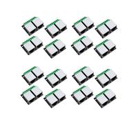 Scheda di Breakout Terminale Doppio Femmina Ethernet RJ45 da 16 Pezzi, Terminale Adattatore di Rete Schermato con Scheda Connettore Passo 3,5 mm