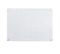 Scheda di calendario del frigorifero Kuuleyn, tavola magnetica, pianificatore di cancellazione a secco magnetico acrilico per l'organizzatore del programma di frigorifero (Mensile)