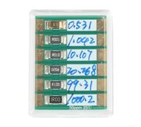 Scheda di calibrazione per multimetri con sei valori di resistenza standard da 0,5 a 1000 mΩ (calibrata)