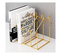 scheda di carta da scrivania in metallo, Metal Desk File Organizer Bookend Magazine Rack Multicolor(Grey)