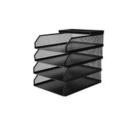 scheda di carta da scrivania in metallo, Stackable Metal Mesh A4 File Organizer Document Sorter With 4 Trays