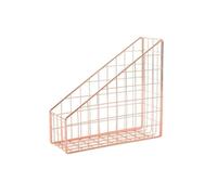 scheda di carta da scrivania in metallo, Wrought Iron File Folder Holder Gold, Rose Gold(Rose Golden)