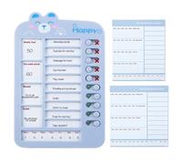 Scheda di checklist di attività - strumento di memo del pianificatore di routine fai -da -te, cursore di routine, grafico visivo | Pianificatore di carta staccabile per la casa con i bambini, il consi