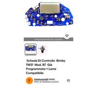 Scheda Di Controllo Bimby TM31 Mod. BT Già Programmata + Lame Compatibile [EEK: A+++]