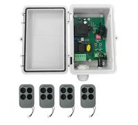 Scheda di controllo per tapparelle AC220V, ricevitore motore tubolare + 4 telecomandi per apriporta per serrande avvolgibili da garage