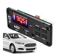 Scheda di decodifica MP3 con schermo - Modulo di decodifica audio wireless da 12 V | Display LCD Amplificatore di controllo remoto, supporto per la riproduzione USB AUX FM