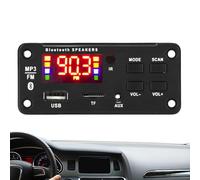 Scheda di decodifica MP3 per auto, 12 V, modulo ricevitore audio con telecomando, amplificatore di visualizzazione dello schermo di modifica del controller, ricevitore 5.0 per altoparlanti o altri