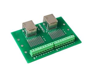 Scheda di del Connettore Ethernet RJ45 Ad Alta velocità con Porte di Doppia Rete e Terminale a Vite - Ideale per la Casa, le Imprese e i Data Center