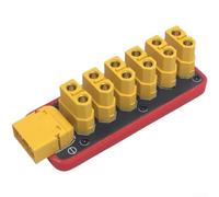 Scheda di distribuzione di energia RC 6 Way per xt60 Splitter 180A Corrente elevata per FPV ESC 3S-6S (con guscio)