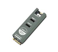 Scheda di Espansione A Doppia Porta M.2 PCIe A USB 3 Type-e e Type-C ASM3142 con Doppio Adattatore Type-C da 10 Gbps per Pannello Frontale e Custodia