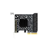 Scheda di Espansione Adattatore PCIe 3.0 A 8-Port 6Gbps PCIE Riser Card per FlyNAS ESXi Linux Windows PH5081 Half-High